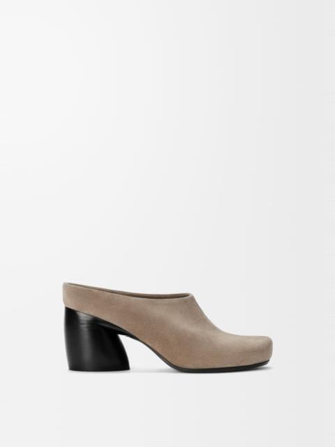 Loewe Oval mule in suede calfskin