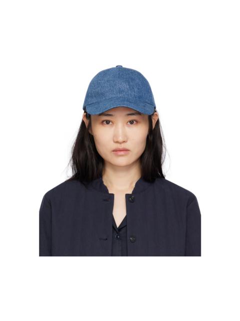 A.P.C. Indigo Charlie Baseball Cap