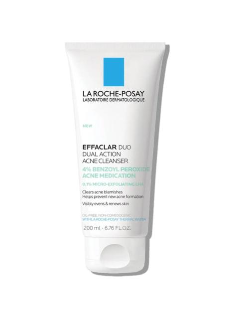 LA ROCHE-POSAY Effaclar Dual Action Acne Face Wash With 4% Benzoyl Peroxide