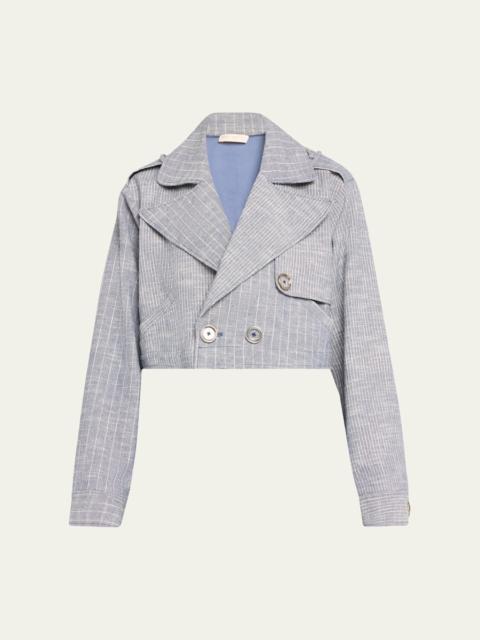 RAMY BROOK Annika Striped Cropped Jacket