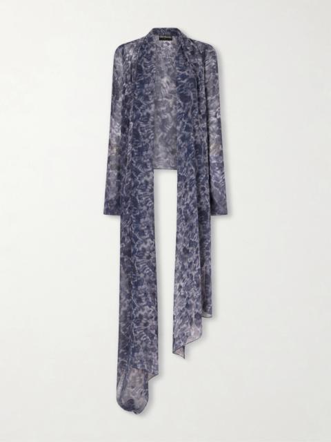 cortana Meena Printed Silk-chiffon Blouse