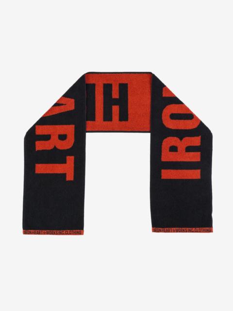 IHG-065-ORABLK Iron Heart Small Imabari Towel - Orange/Black