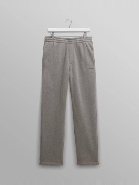 Wax London Ska - Grey Embroidered Logo Loopback Cotton Joggers