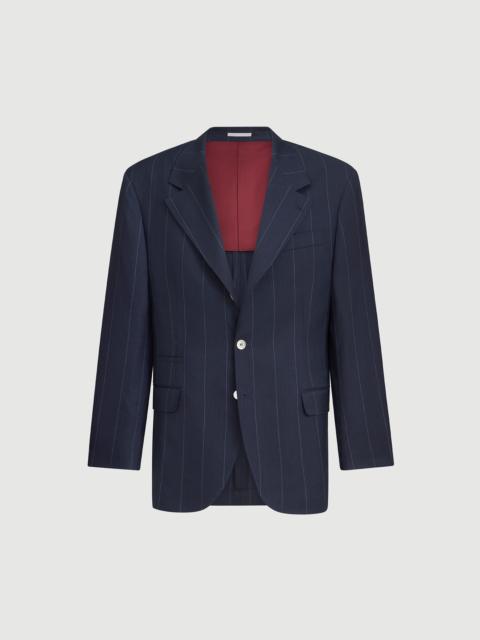 Brunello Cucinelli Virgin wool chalk stripe Tailor blazer