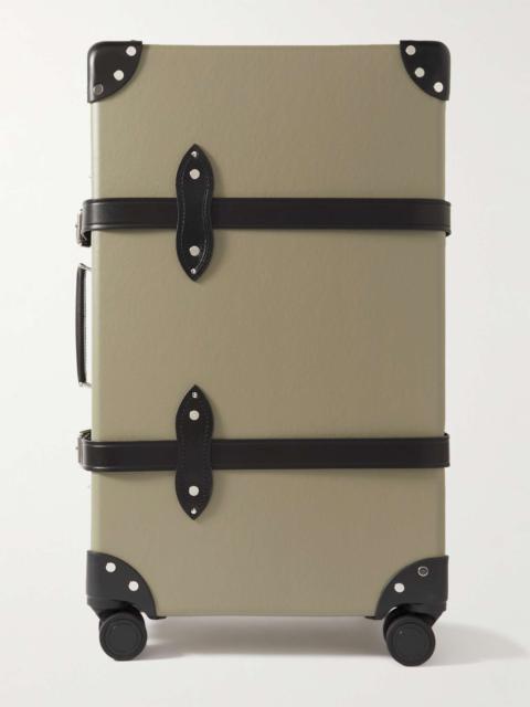 Centenary Check-In Leather-Trimmed Trolley Case