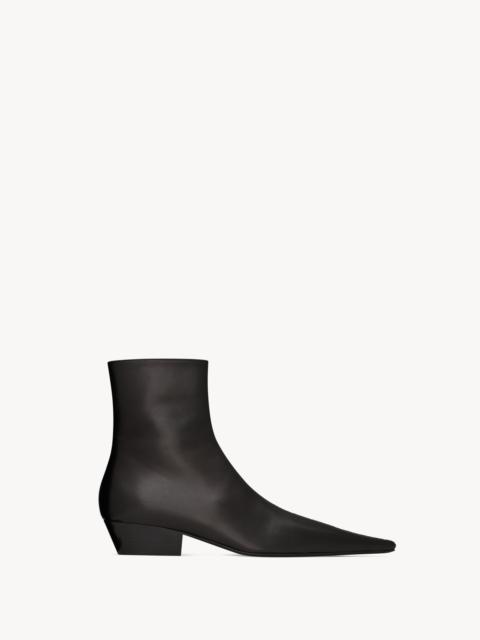 SAINT LAURENT JILL BOOTIES IN SMOOTH LEATHER