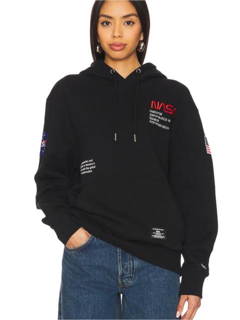 ALPHA INDUSTRIES Nasa Worm Logo Hoodie