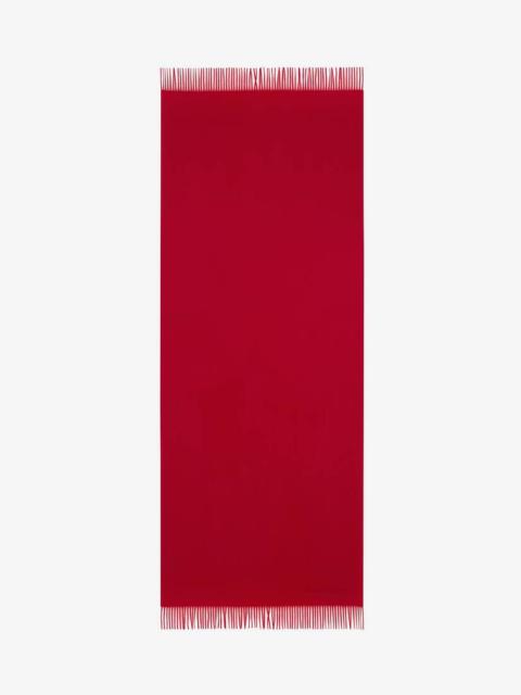 Alexander McQueen Embroidered Stole in Red