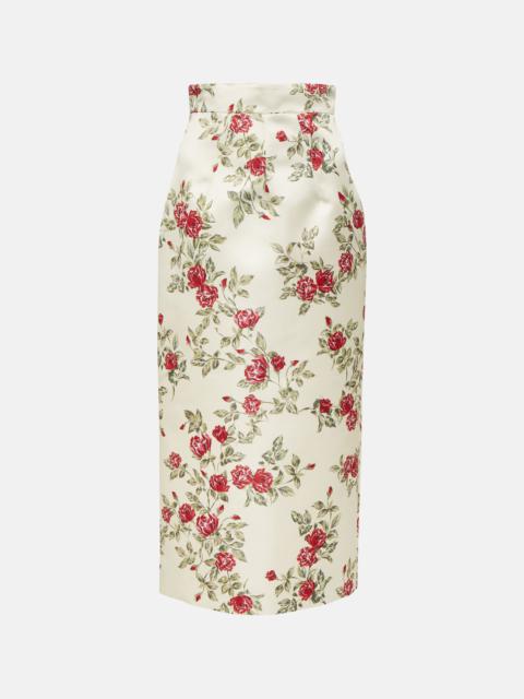 EMILIA WICKSTEAD Lorinda floral pencil skirt