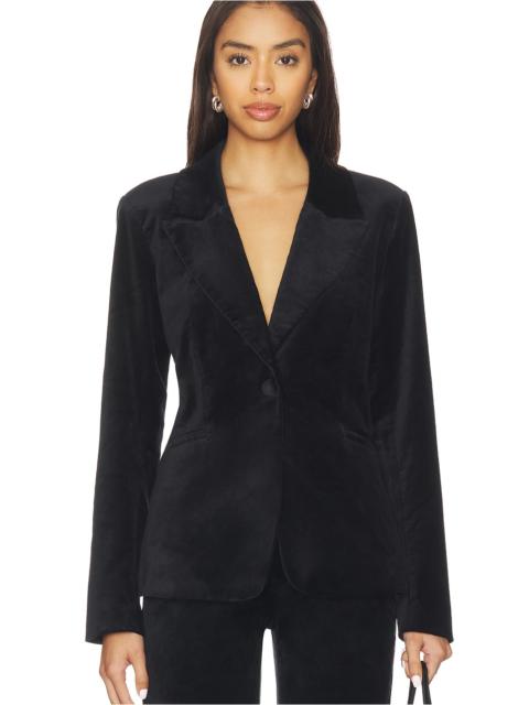 GOOD AMERICAN Velvet Sculpted Blazer