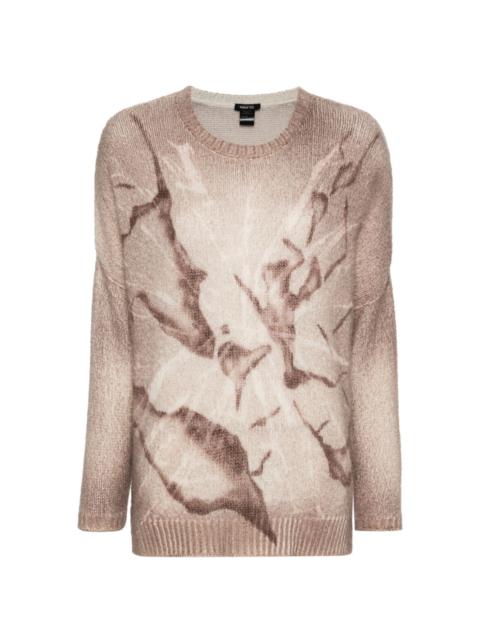 Avant Toi spray-paint effect sweater