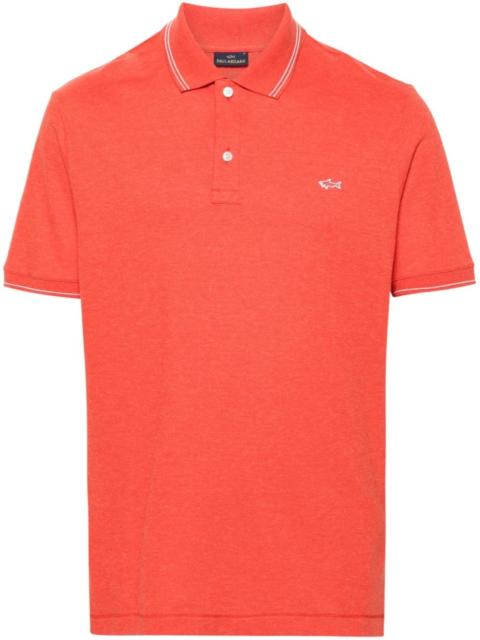 Paul & Shark logo-patch cotton polo shirt