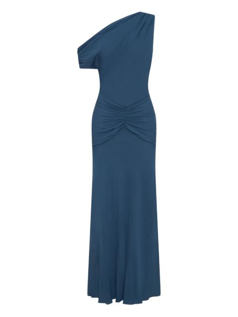 NICHOLAS Elza one-shoulder draped midi dress