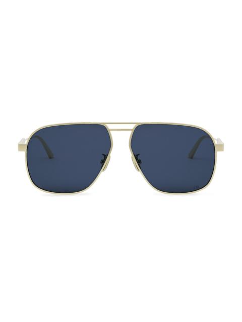 Dior Women's DiorCannage A3U 58MM Aviator Sunglasses - Shiny Gold Blue