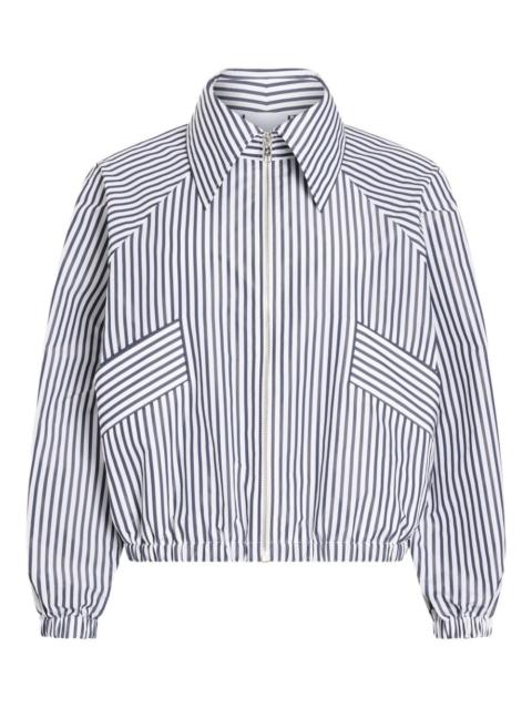 PATOU striped-pattern zipped jacket