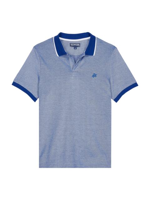 Men Changing Cotton Pique Polo Shirt Solid