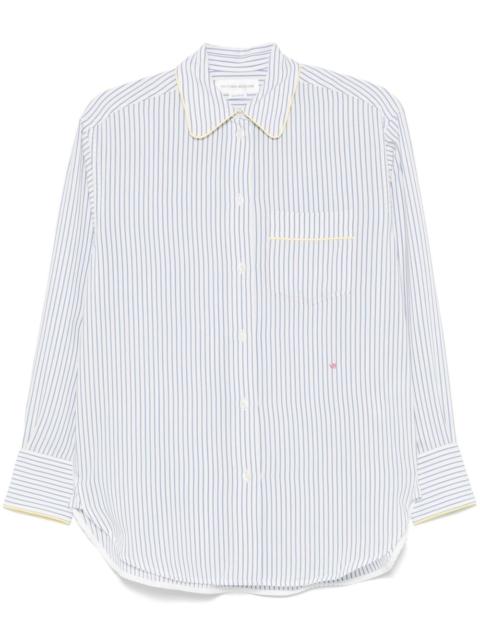 Victoria Beckham striped pajama-style shirt