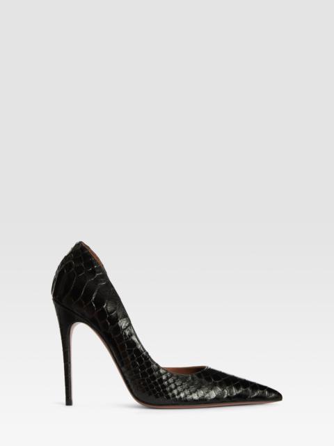 PARIS TEXAS Python-print leather pump