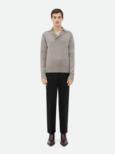 Bottega Veneta Linen "Bv" Embroidery Jumper