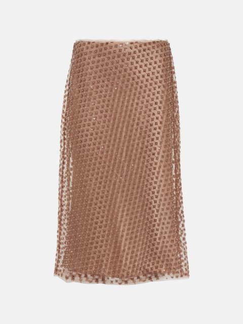 Vince Sequined slip skirt