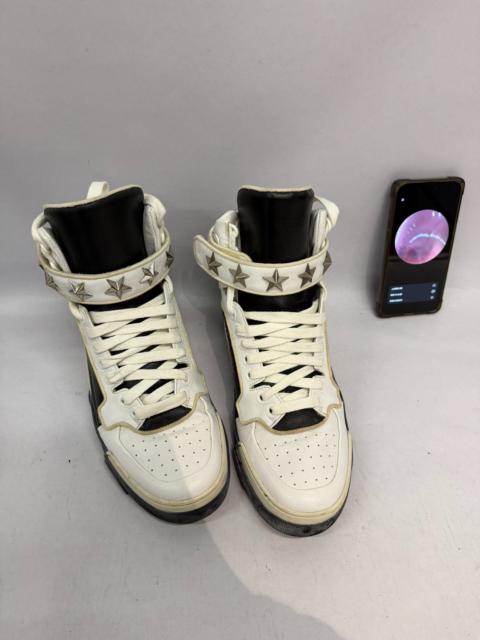 Givenchy Givenchy Black White Metal Star Leather Sneakers