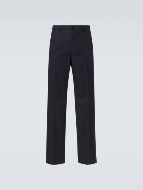 GUCCI Cotton twill straight pants