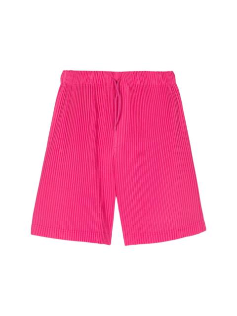 plissé bermuda shorts