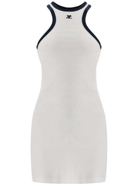 Andersson Bell CAMOUFLAGE HAND-BRAIDED WAFFLE DRESS / SAND