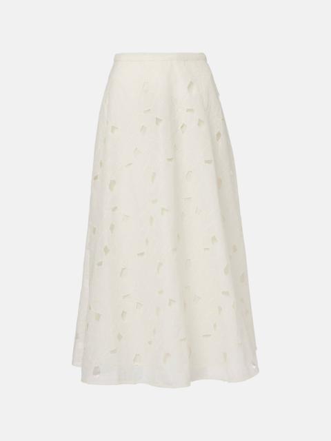 ULLA JOHNSON Caro cotton organdy maxi skirt