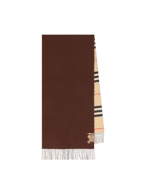 Burberry knight-logo check scarf
