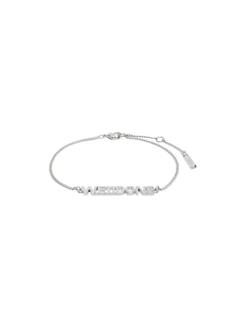 We11done Silver Lettering Bracelet