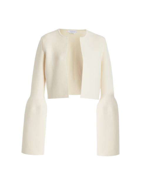 GABRIELA HEARST Katlin Knit Jacket in Ivory Merino Wool
