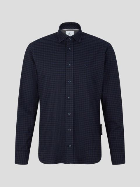 BOGNER Timi Flannel shirt in Dark blue/Black