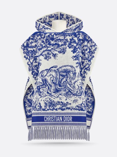 Dior Toile de Jouy Sauvage Hooded Poncho
