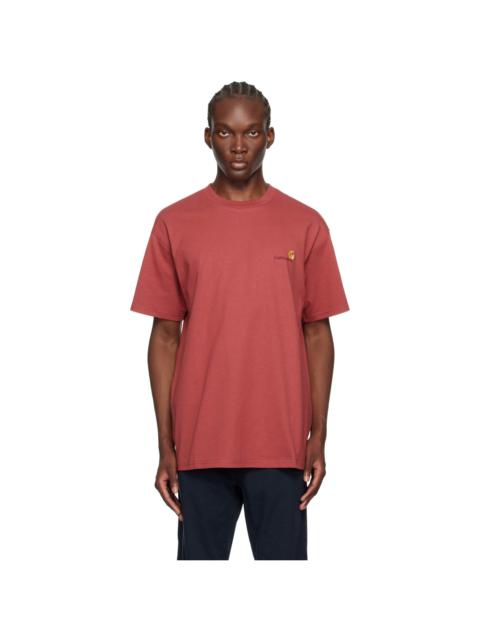 Carhartt WIP Red American Script T-Shirt