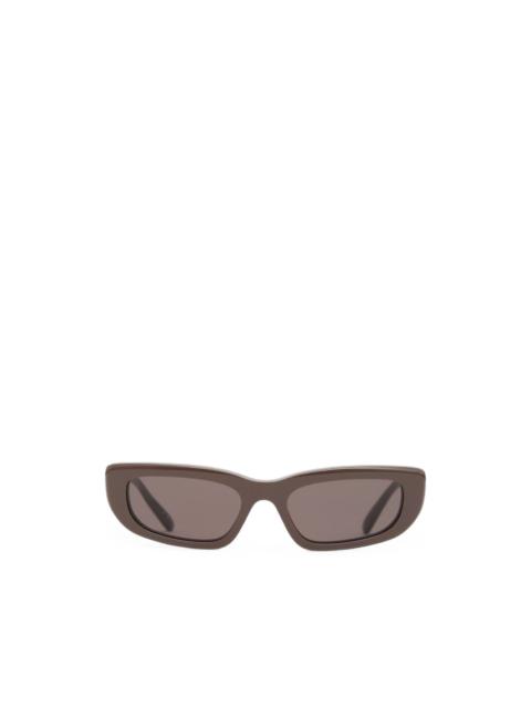 BALENCIAGA Palma BB-logo rectangle-frame sunglasses