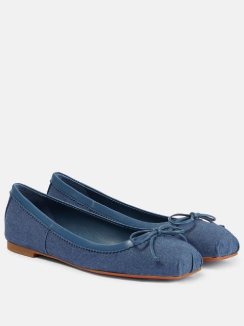 Mamadrague denim ballet flats