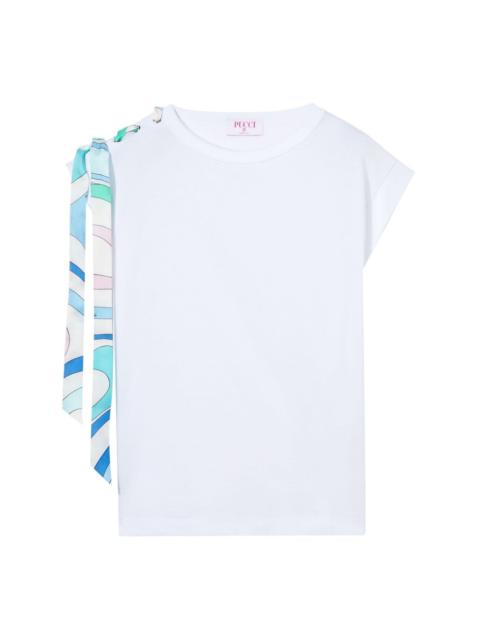 Marmo-print cotton T-shirt