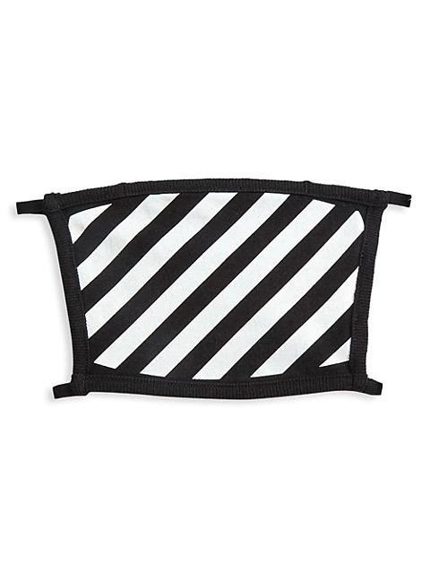 Off-White Diagonal Stripes Face Mask
