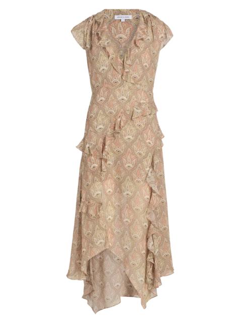 VERONICA BEARD Women's Avenel Paisley Cap-Sleeve Dress - Stone Khaki Multi