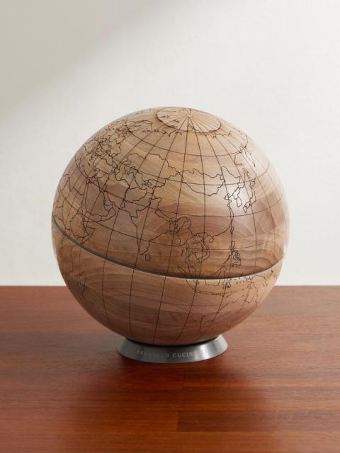 Brunello Cucinelli Walnut Wood and KRION Globe