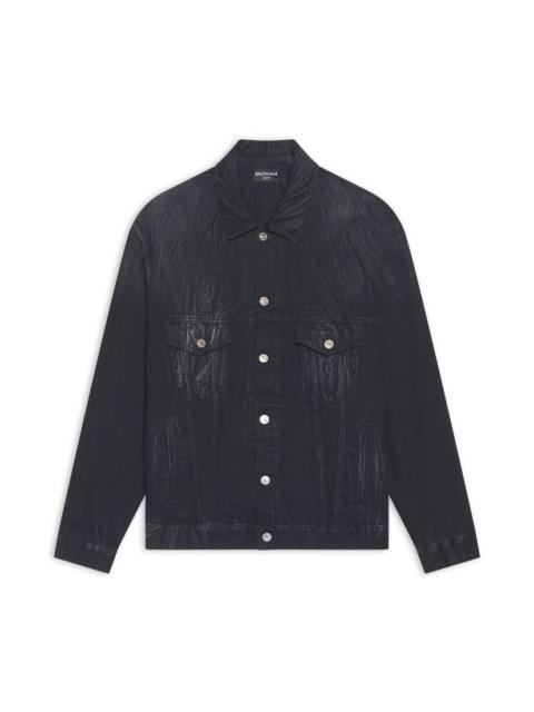 BALENCIAGA Men's Cities Paris Jacket Large Fit in Black