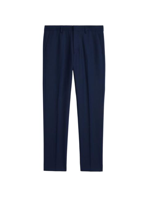 mid-rise pressed crease trousers