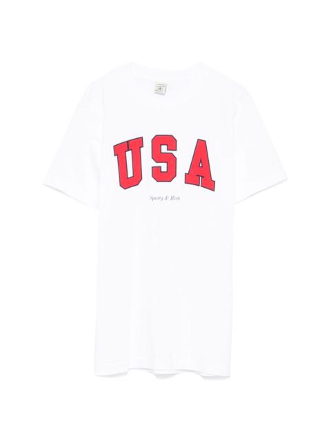 Sporty & Rich USA-print T-shirt