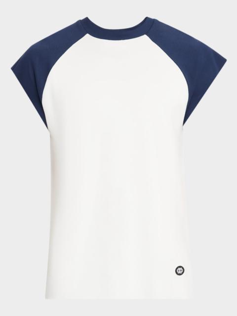 SIMKHAI Men & apos;s Reuben Cotton Contrast-Raglan T-Shirt