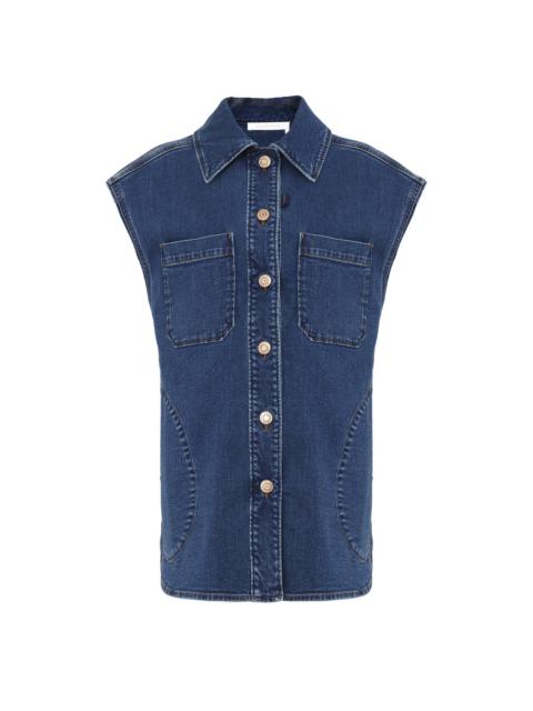 See by Chloé OVERSIZED DENIM VEST