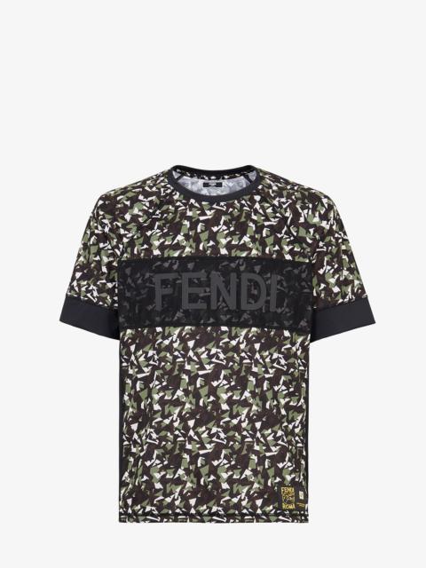 FENDI Multicolor jersey T-shirt