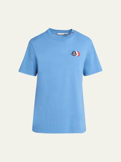 Moncler Men's Tricolor Patch Cotton T-Shirt