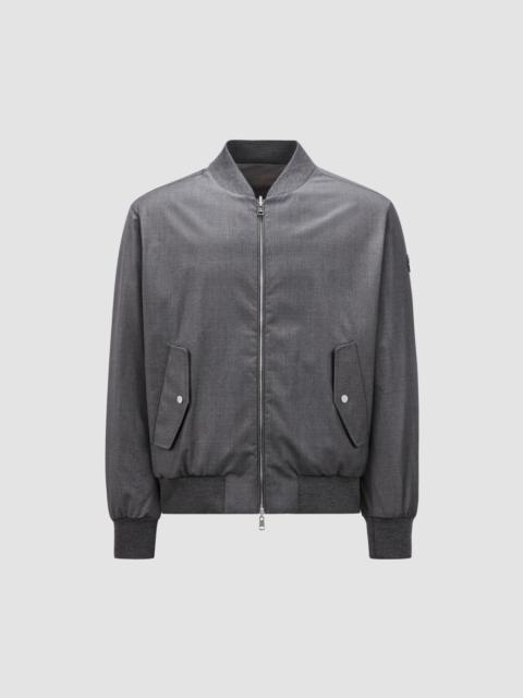 Moncler Acate Padded Denim Shirt Jacket | REVERSIBLE