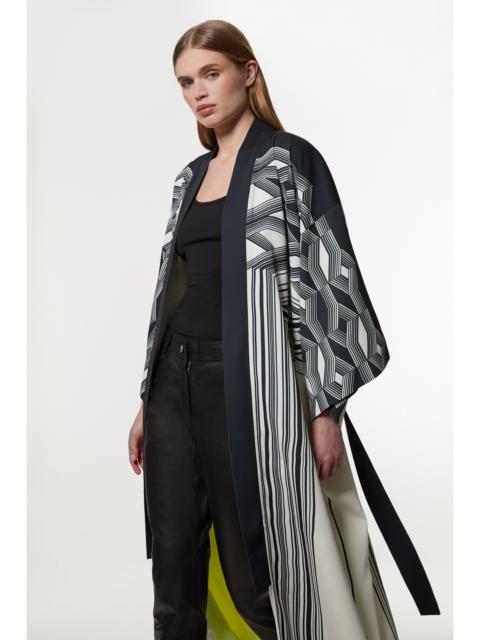 KAREN MILLEN Amelia Graham Printed Statement Woven Maxi Kimono